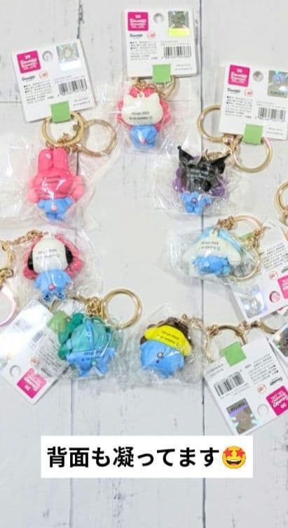 サンリオ　ミャクミャク　キーホルダーパステルカラー7種類　コンプリートまとめ売り