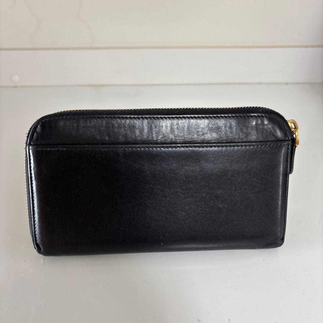 BOTTEGA VENETA ボッテガべネタ　ジッピー長財布　ブラック