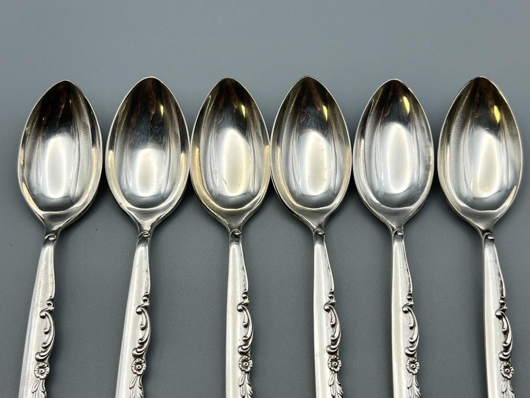 SILVER950　刻印　スプーン　6点セット　重量約77g　銀食器 銀細工