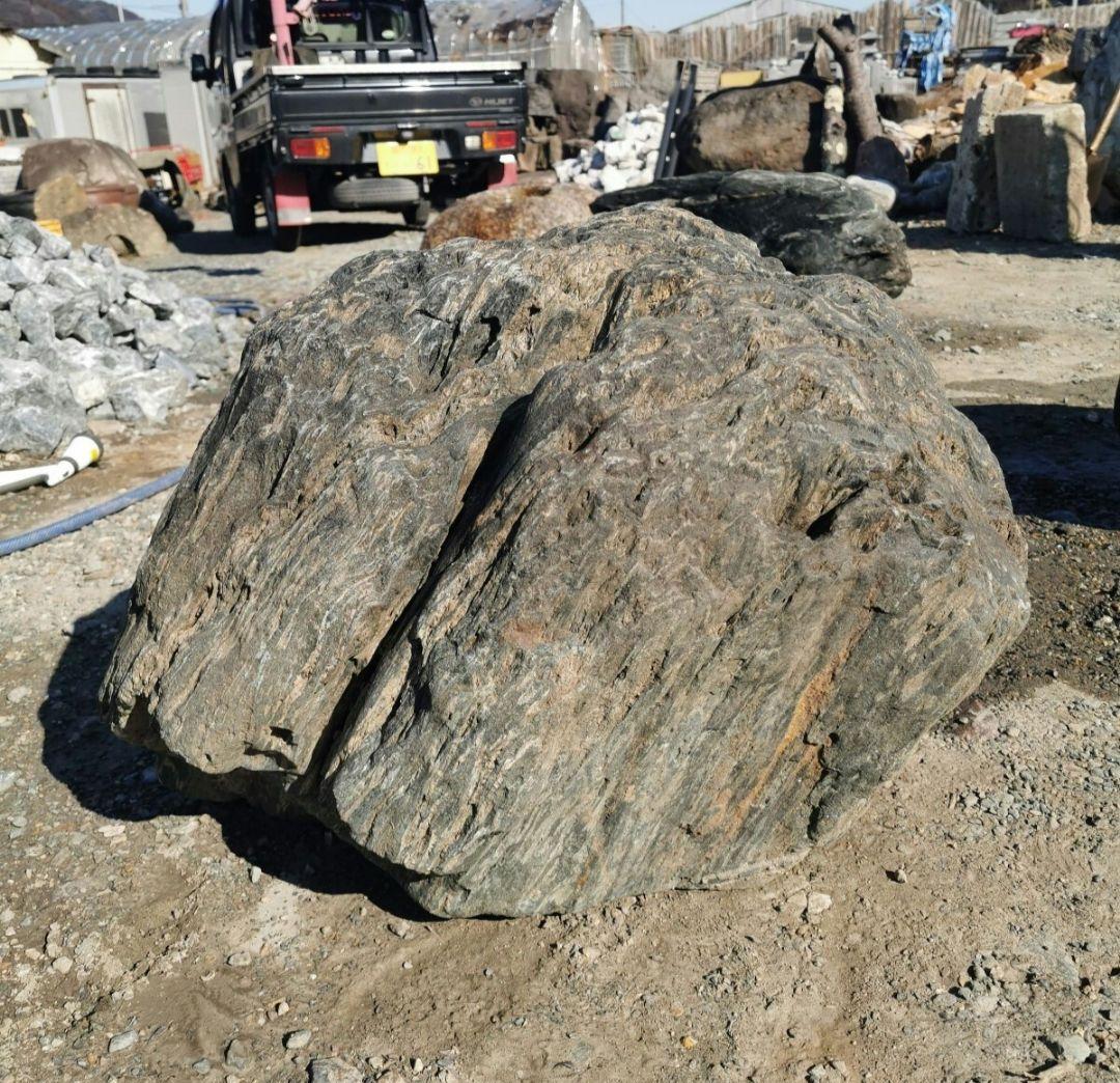 福島産　鮫川石　149キロ　庭石　鑑賞石 石　庭　坪庭　ガーデニング