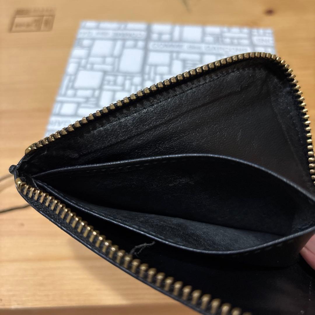 コムデギャルソン 財布 型押し 黒 箱付き 美品