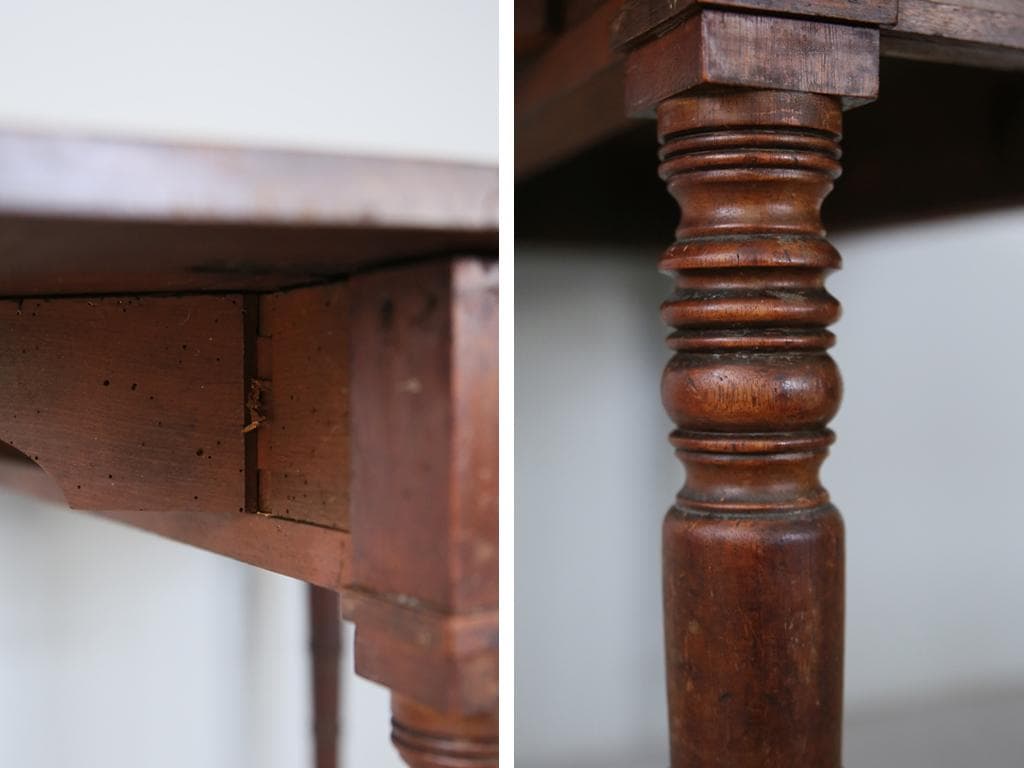 英国アンティーク木製ドロップリーフテーブル/バタフライ/ダイニング机92-113