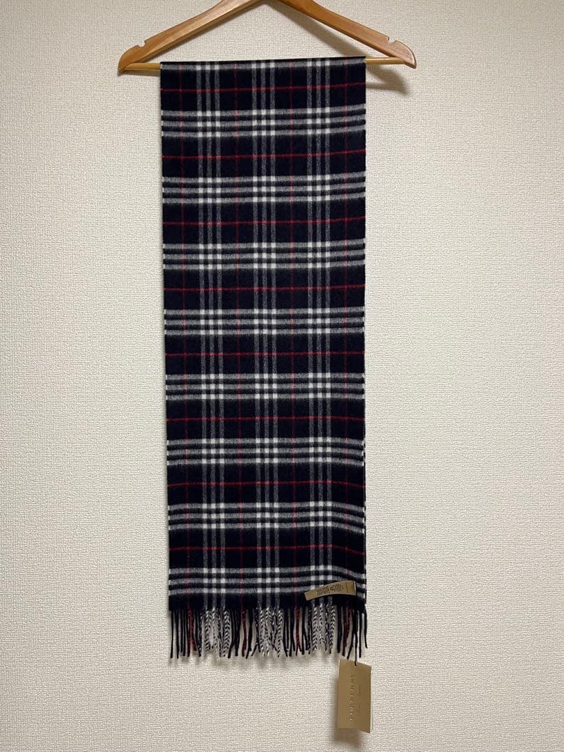 BURBERRY　バーバリー　マフラー　カシミア100％ タグ付き未使用品
