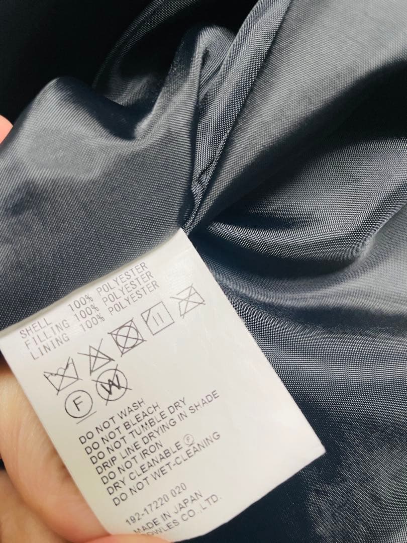 HYKE中綿ロングコート　ブラック