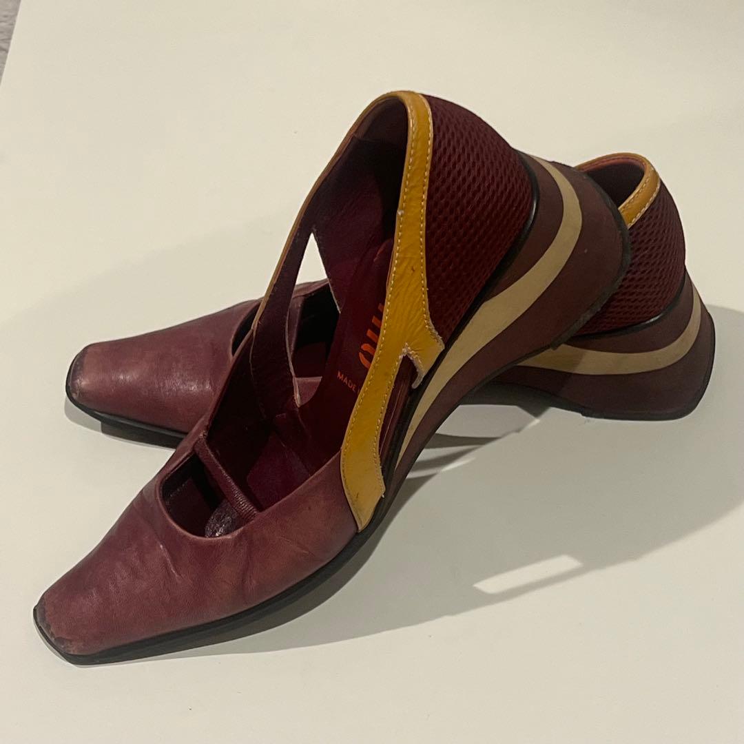 最終 miumiu shoes ウェッジヒール pumps 36 1/2