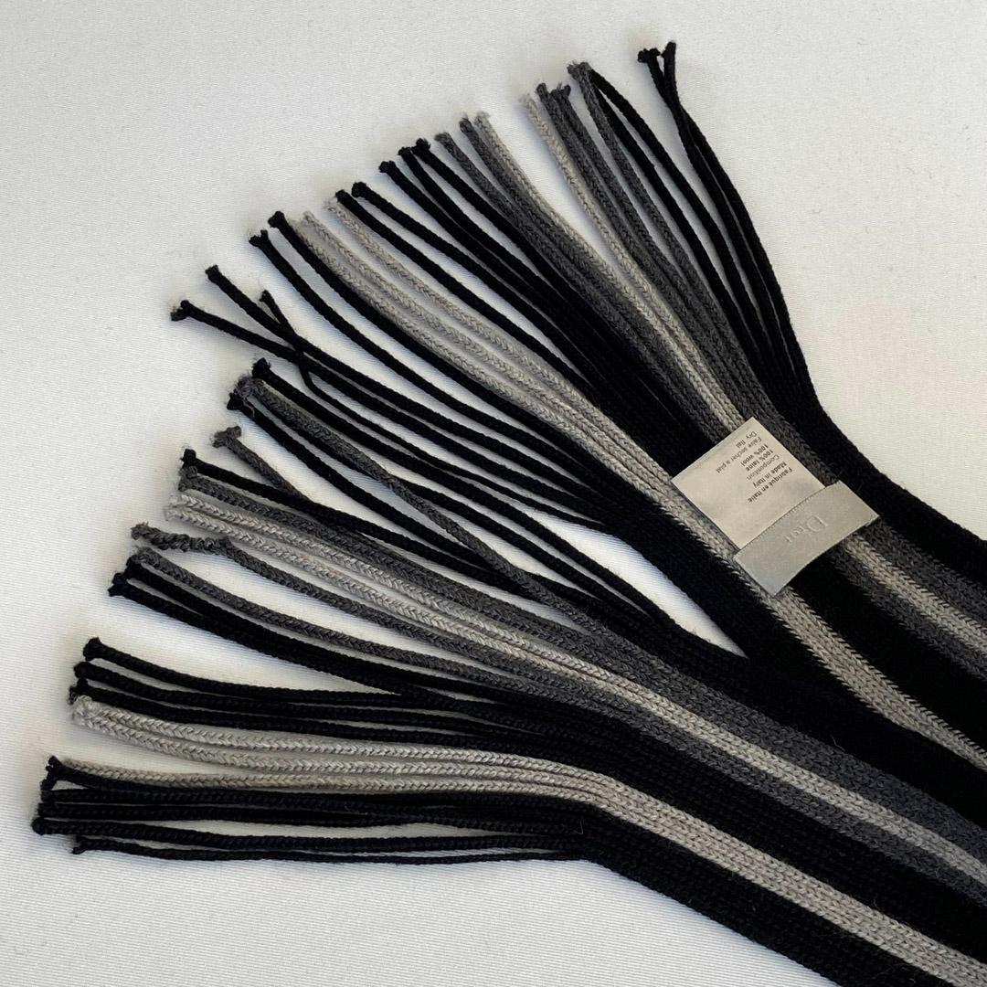 Dior Homme ディオールオム エディ期 スーパーロングストライプマフラー