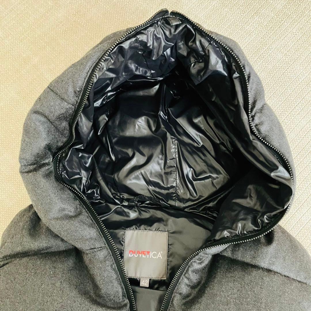 【極美品】デュベティカ ダウンベスト FEBEDUE カシミヤ ヘリンボーン L