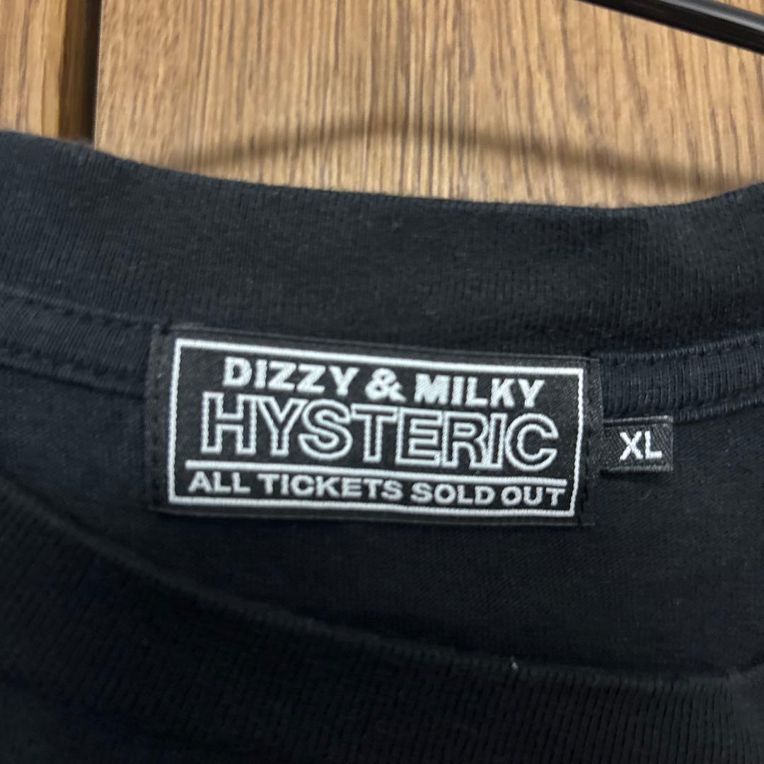 ヒステリックグラマー　ガールプリント　半袖Tシャツ黒XL