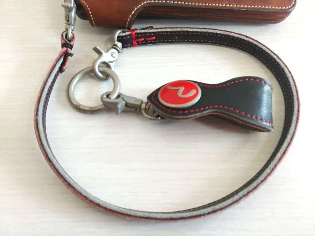 【入手困難】希少 EVISU エヴィス 長財布 ビックカモメ 赤茶　スターボタン