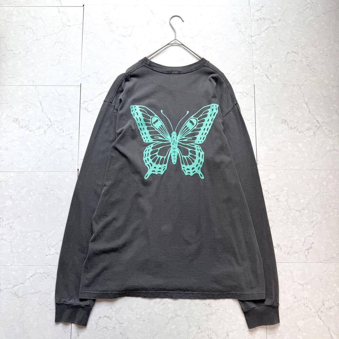 ガールズドントクライ ニードルズ ロンT長袖 L ブラック エメラルドブルー