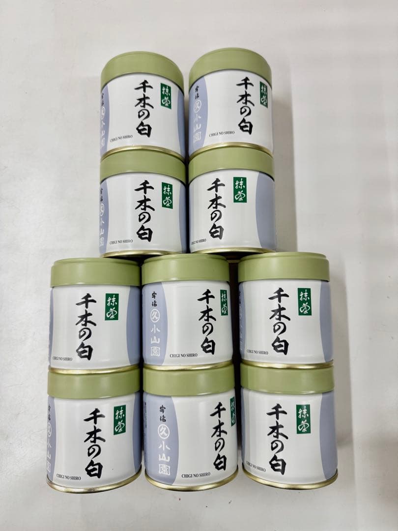 丸久小山園 抹茶 粉末緑茶 千木の白 10缶セット