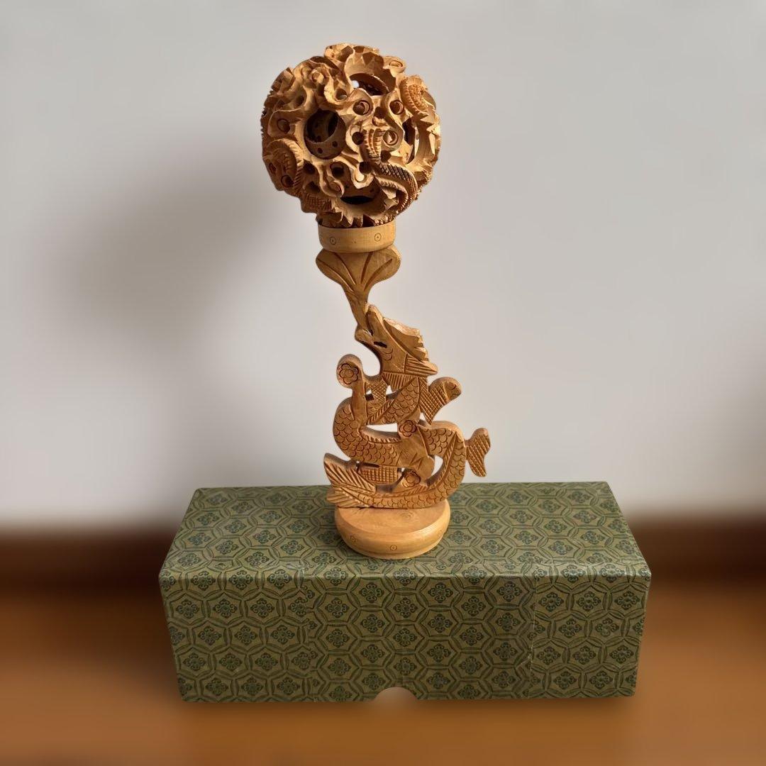 天球　多層球　木製