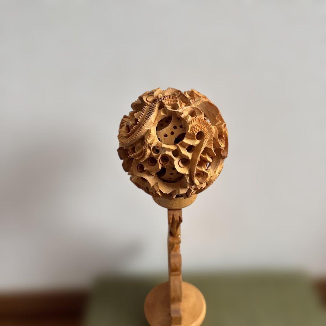 天球　多層球　木製