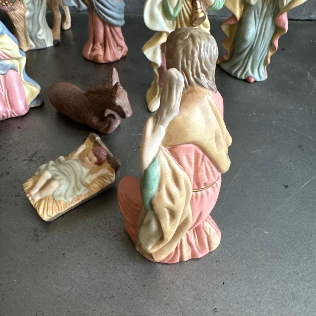 瞬間お値下げ‼️とっても素敵！ クリスマス キリスト降臨　人形セット 陶器製