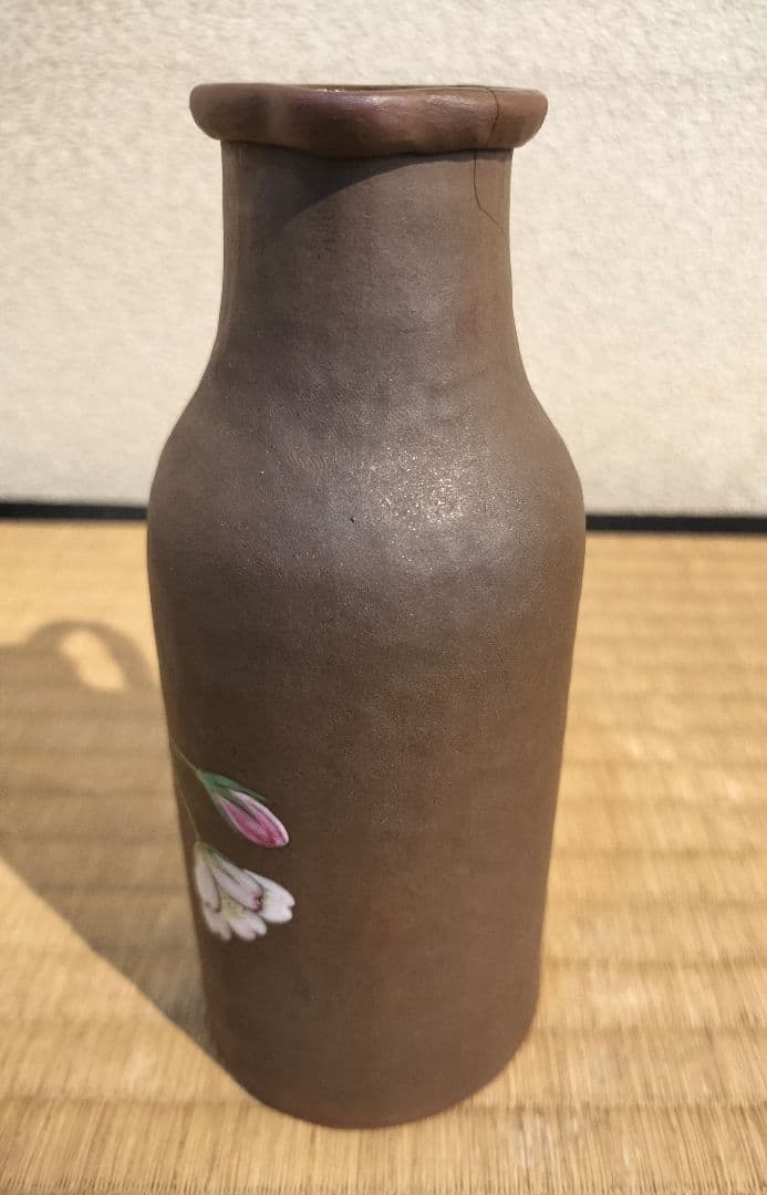 お値下げしました、2個組　萬古焼　桜　徳利