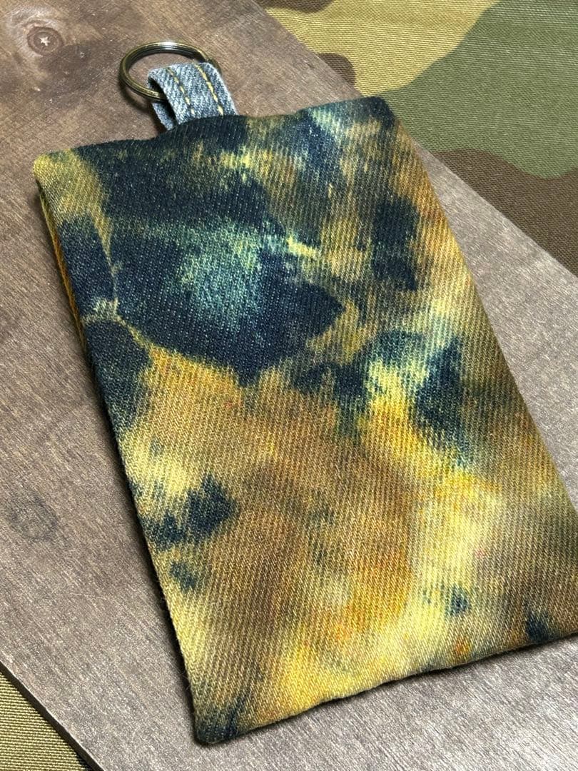 コラボ‼️さゆり染めマチ付きミニポーチNo.796