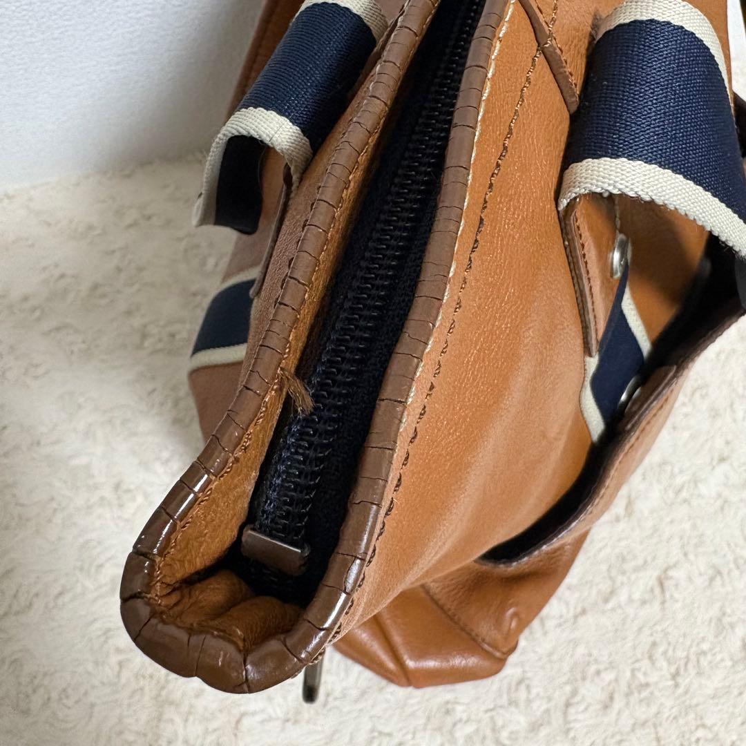 【良品】COACH コーチ ブラウン レザートートバッグ F70558