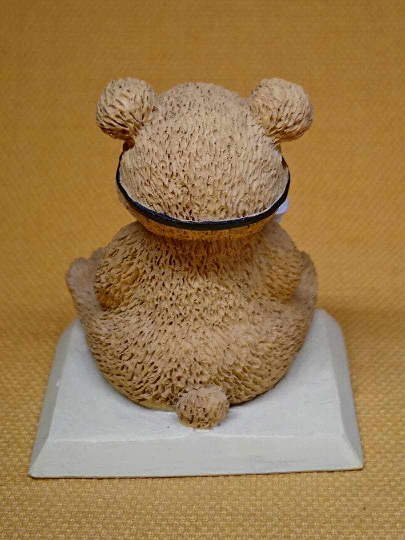 クマ　テディベア　彫像　オブジェ　置物　インテリア　工芸品　美術品　A3366