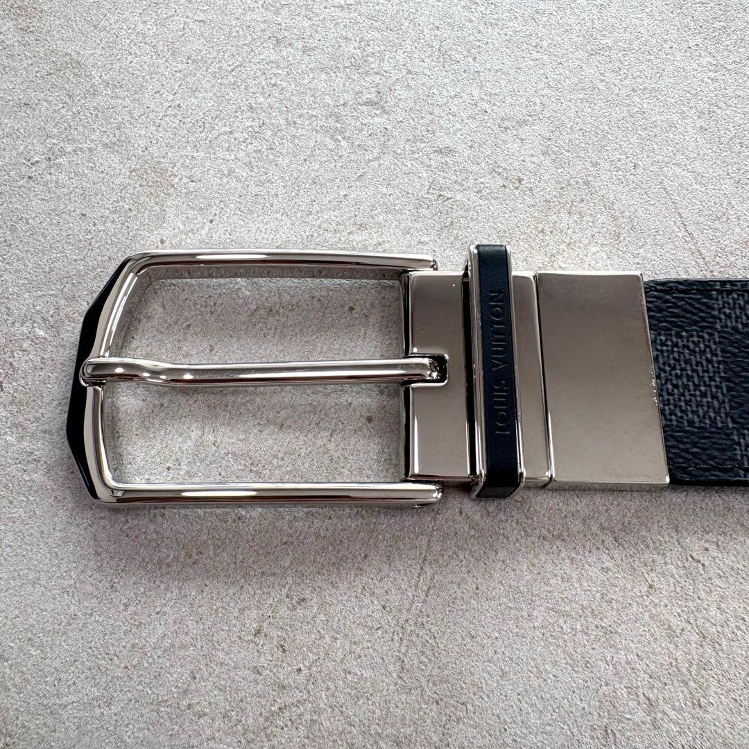 【新品未使用】ルイヴィトン ベルト M9074 ダミエ リバーシブル 110