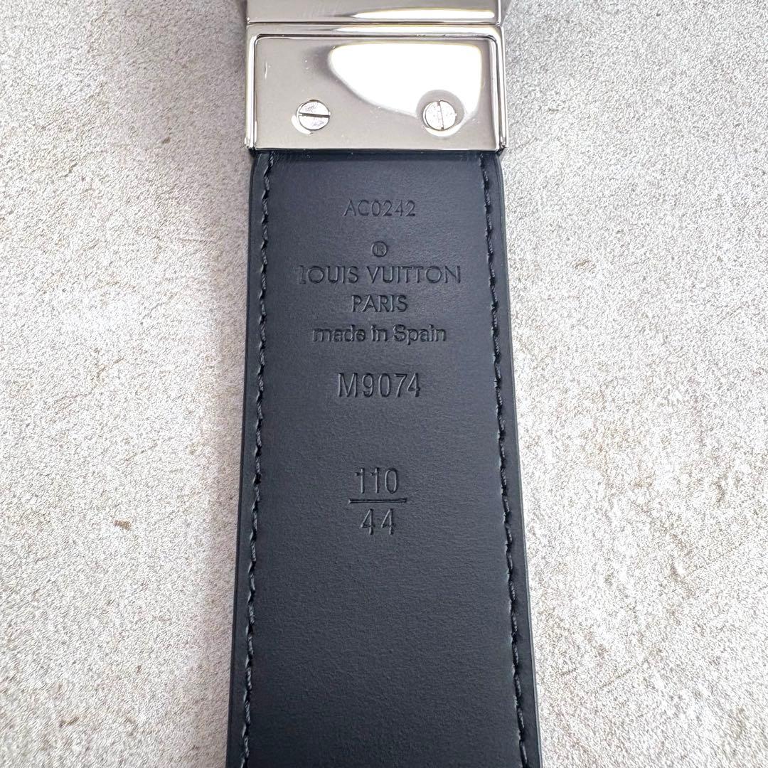 【新品未使用】ルイヴィトン ベルト M9074 ダミエ リバーシブル 110