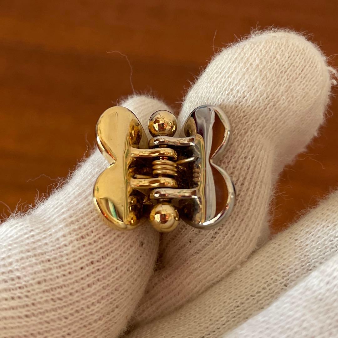 【付属品あり】MIU MIUメタル ヘアクリップ　3点セット　ロゴ　ストーン