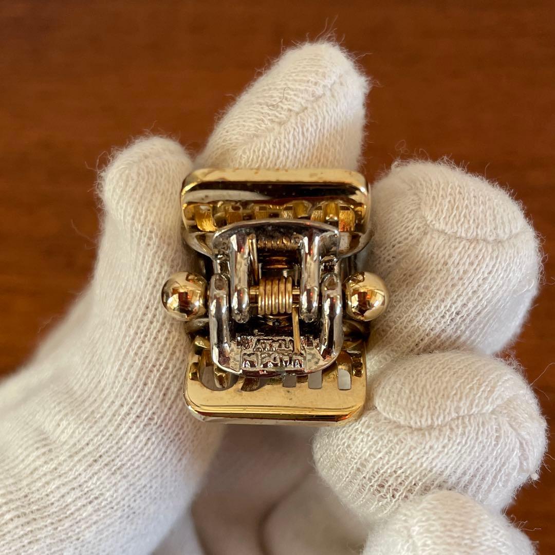 【付属品あり】MIU MIUメタル ヘアクリップ　3点セット　ロゴ　ストーン