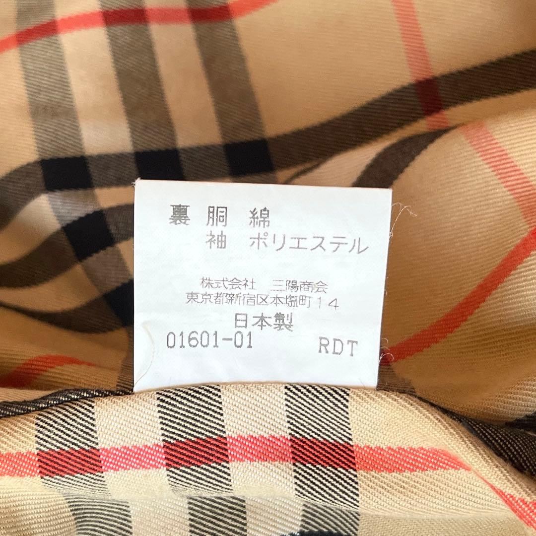 バーバリーロンドン　メンズ　ステンカラーコート　カーキ　ライナー　メガチェック