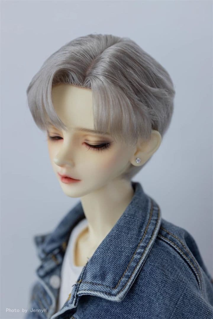 AX599 BJD 1/3 人形 ドール ウィッグ カツラ 耐熱 ハンドメイド