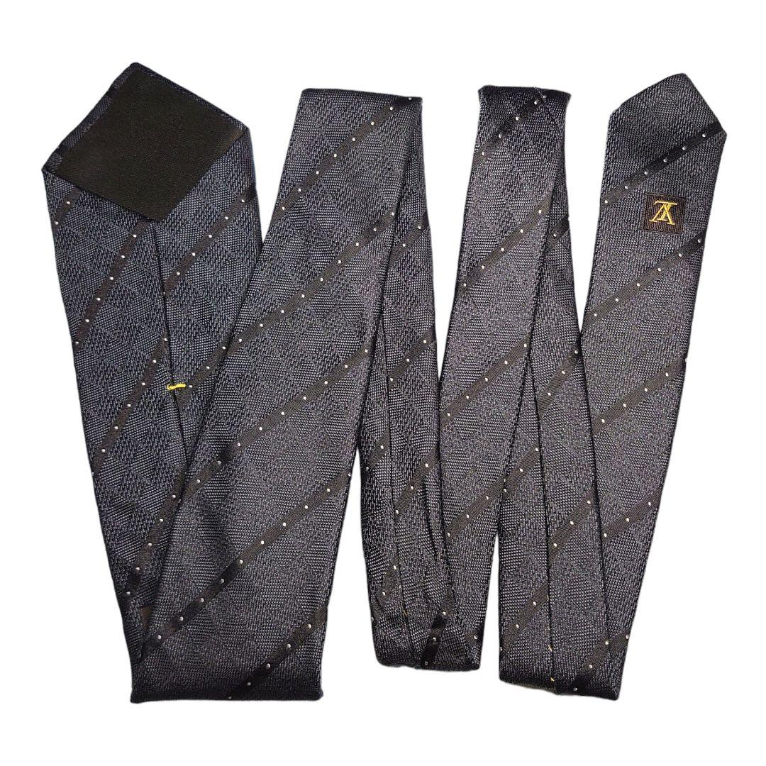 【美品】☆LOUISVUITTON☆ブラック☆ダミエ☆ストライプ☆光沢☆