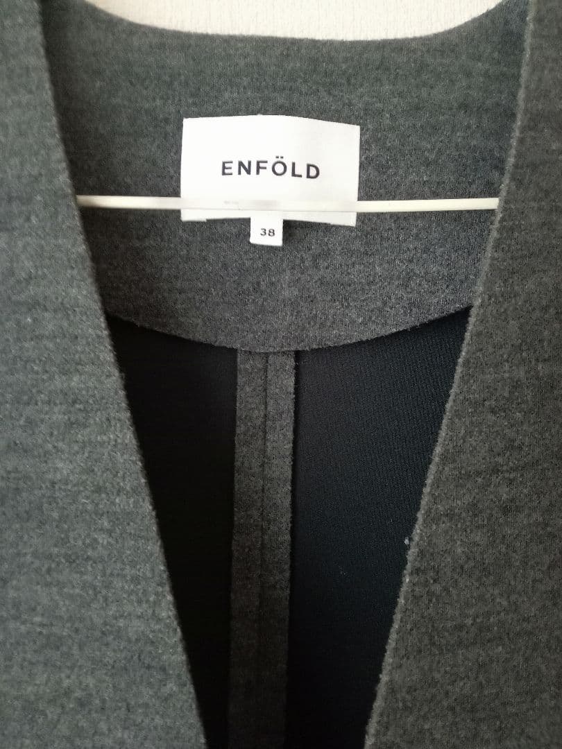 定価6万円美品　ENFOLD ウールボンディングロングコート