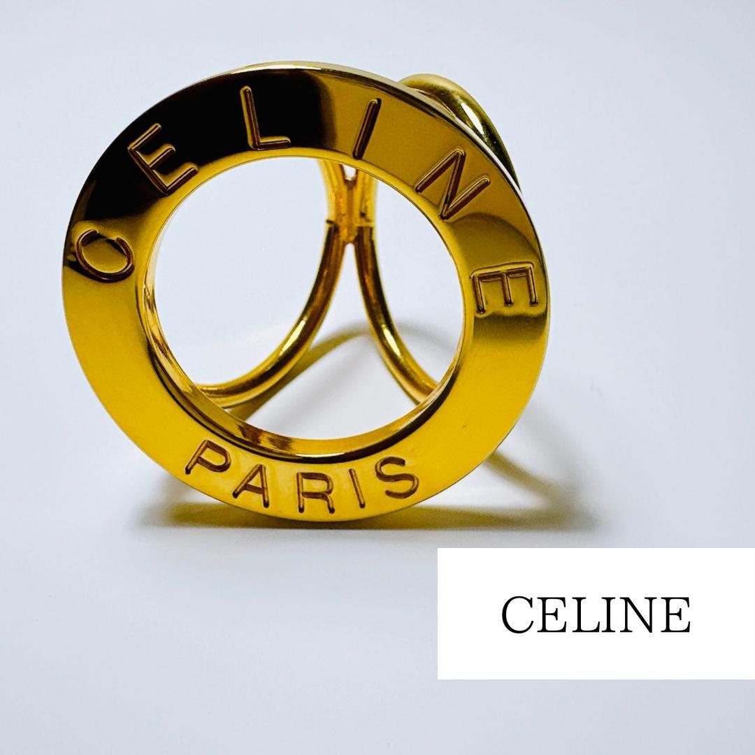 CELINE セリーヌ ゴールド スカーフリング