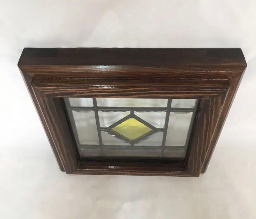 ステンドガラス 強化ガラス 壁掛け 木製枠(ハンドメイド)