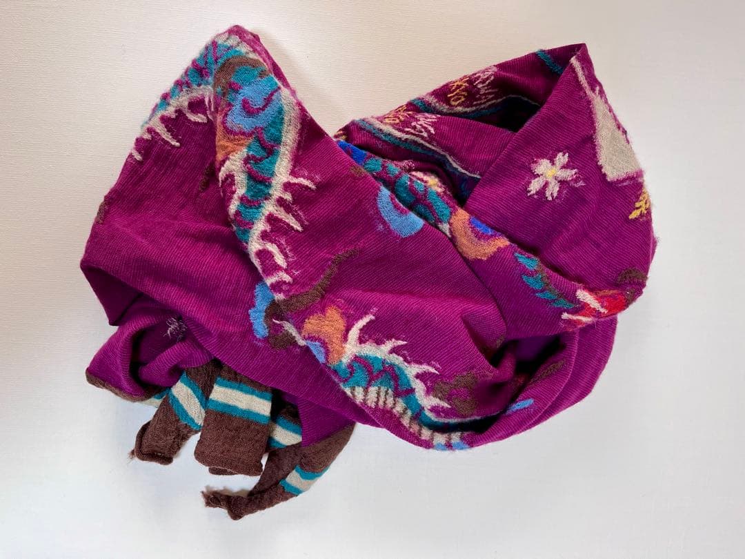 KAPITAL 縮絨ウールマフラー