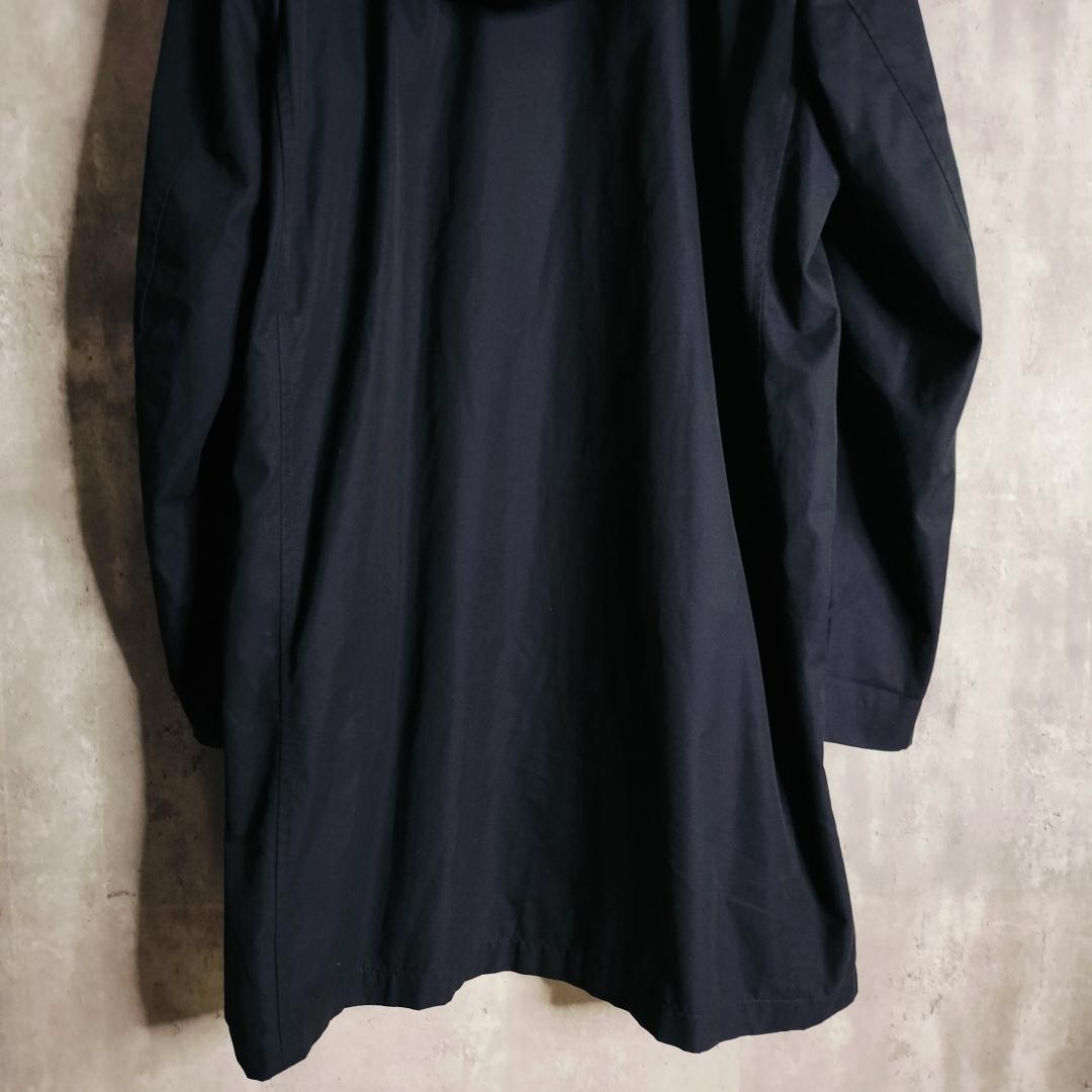 【現行・美品】バーバリー ラバーロゴ付 裏地ノバチェック フード付 コート 50