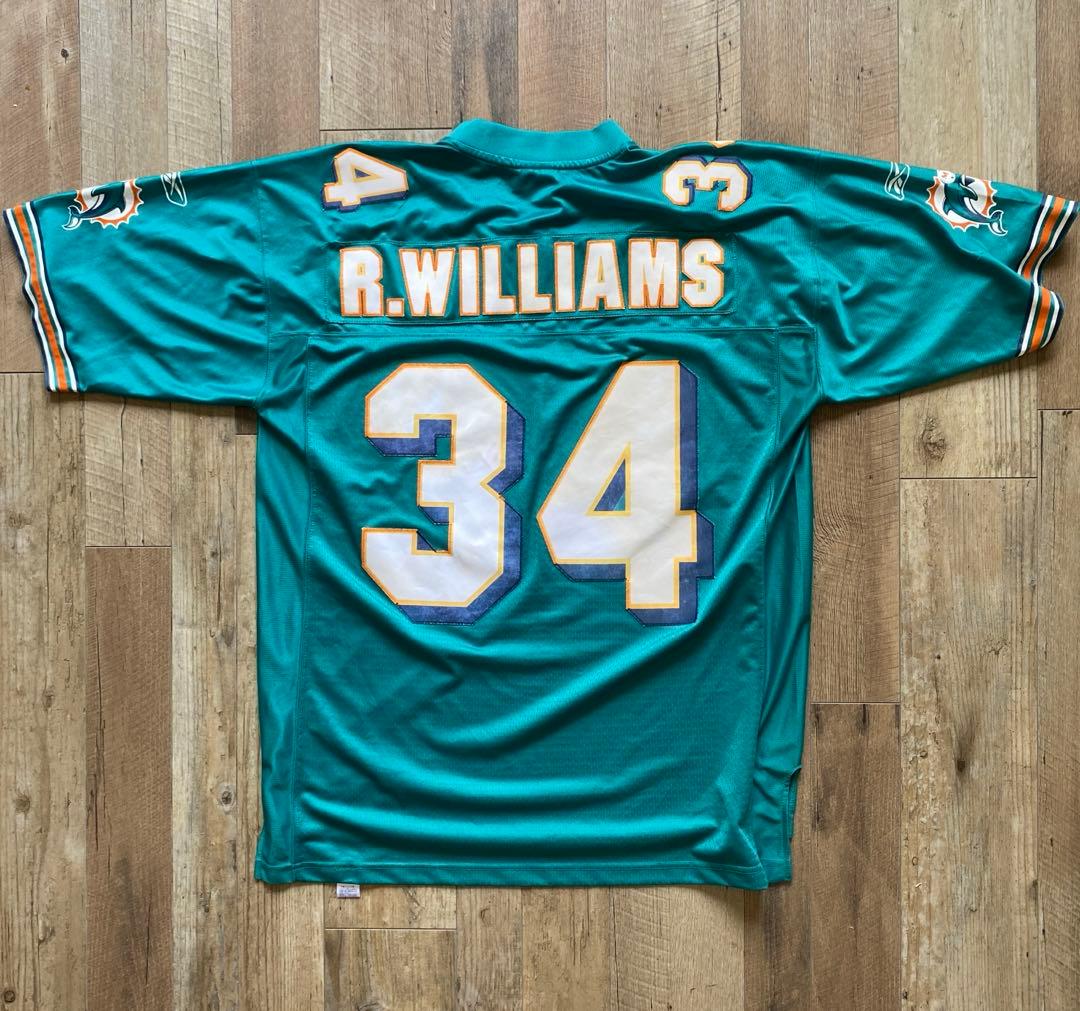 NFL 公式 マイアミドルフィンズ フットボールシャツ ユニフォーム 34番