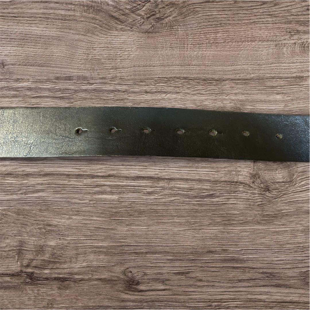 D&G ブラック ベルト ロゴバックル