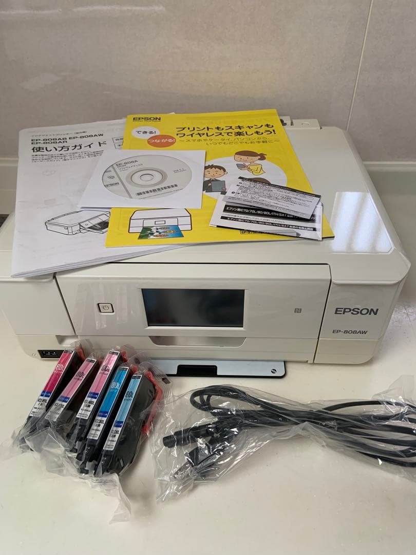 EPSON EP-808AWインクジェットプリンター2015年10月製ジャンク