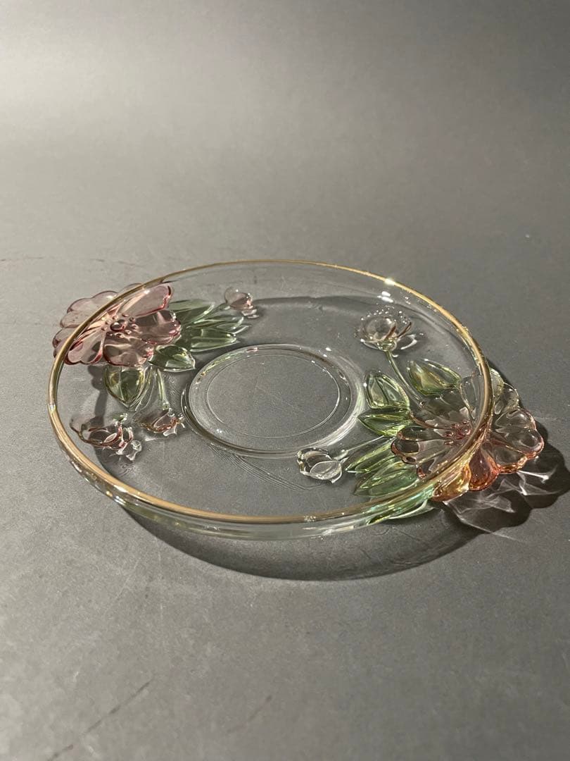 デザート皿セット 昭和レトロ ガラスボウル 桜