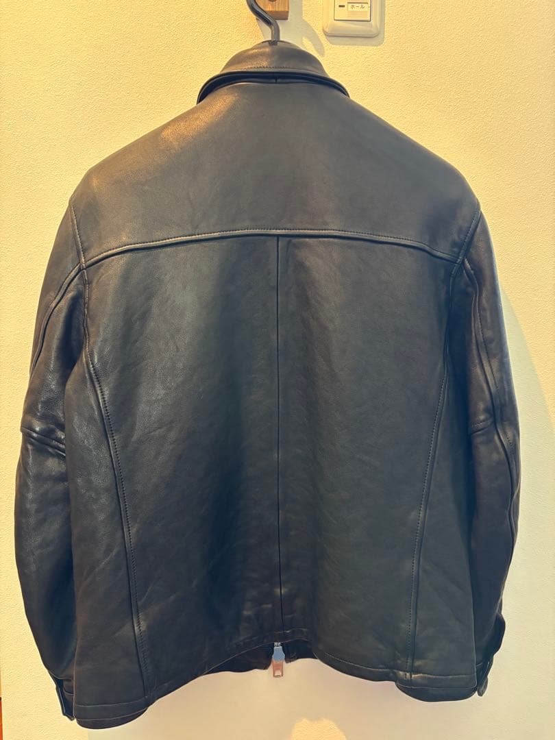 Schott ブラック レザー シングルライダース L フリークスストア別注