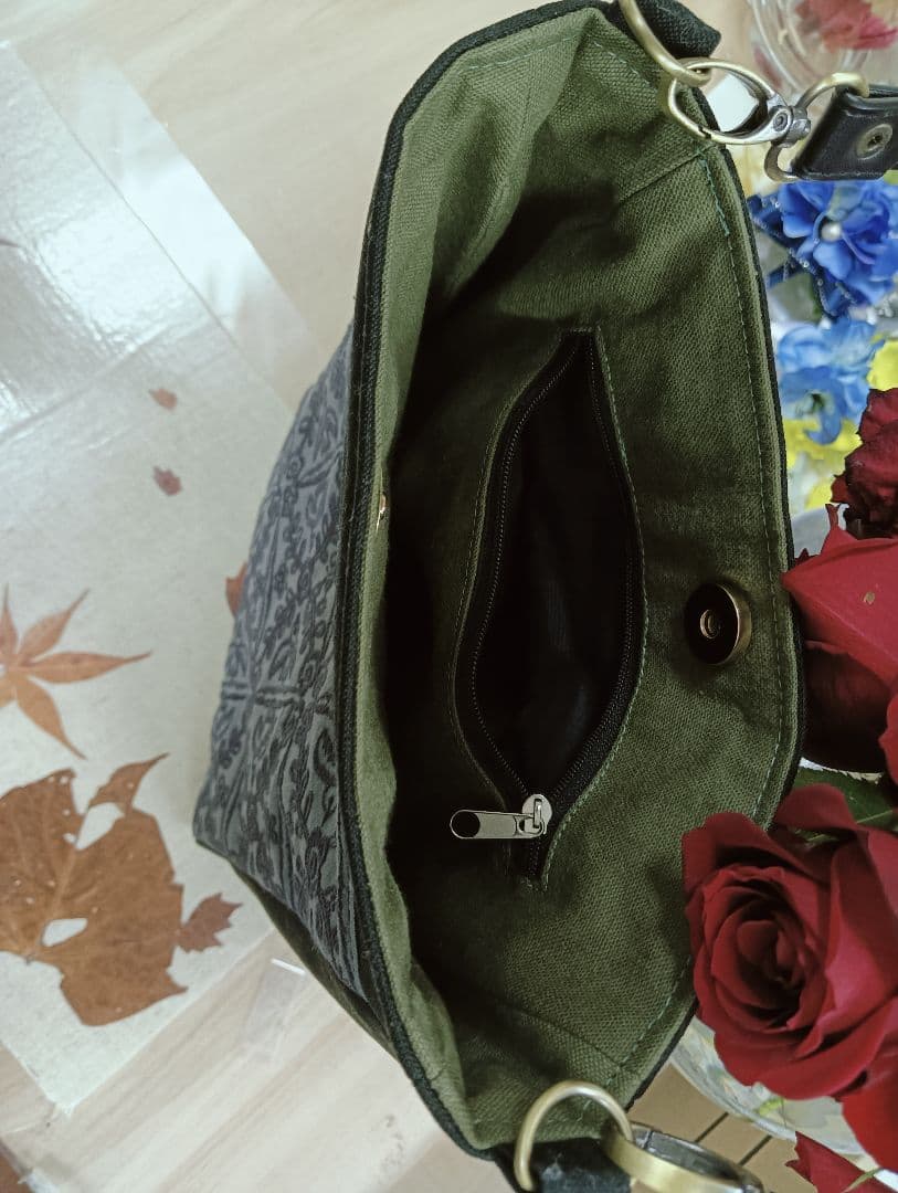 ミナペルホネンハンドメイドショルダーバッグ