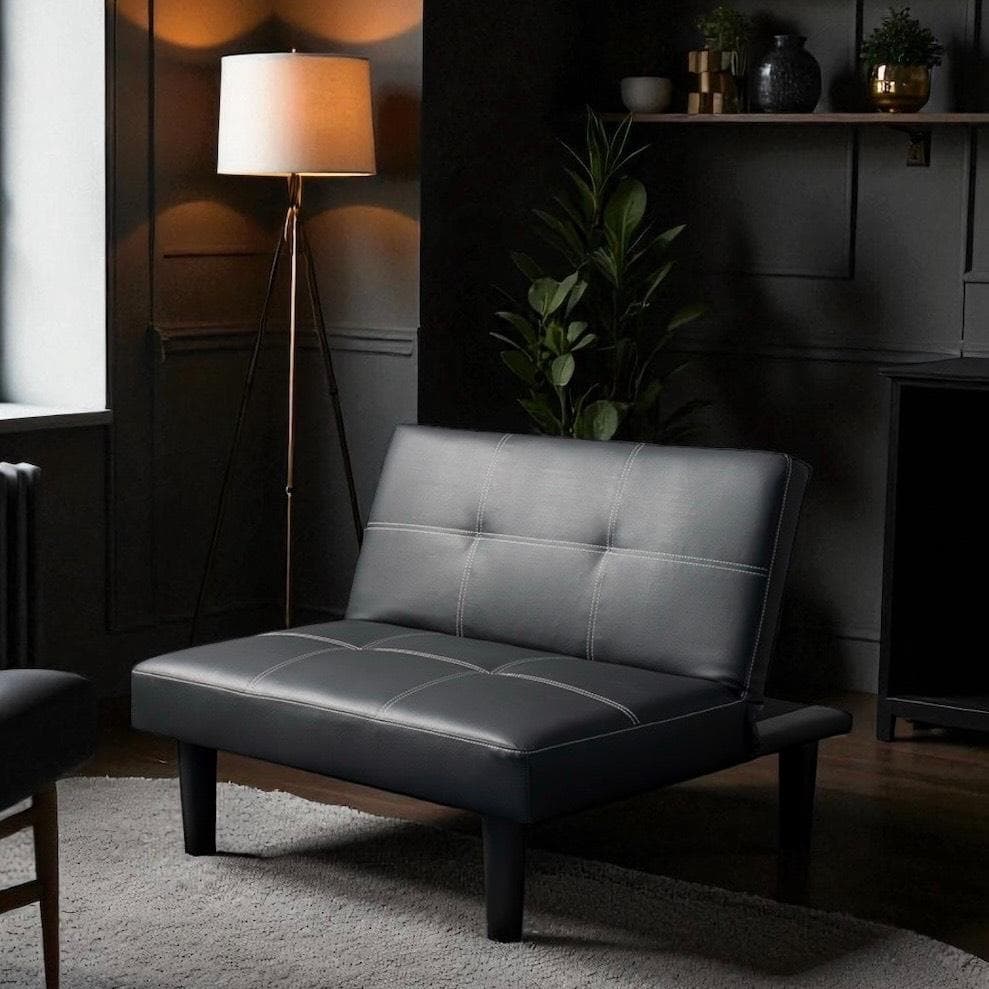 【新品】レザー張り リクライニングソファ　シンプル スタイリッシュ　アウトレット