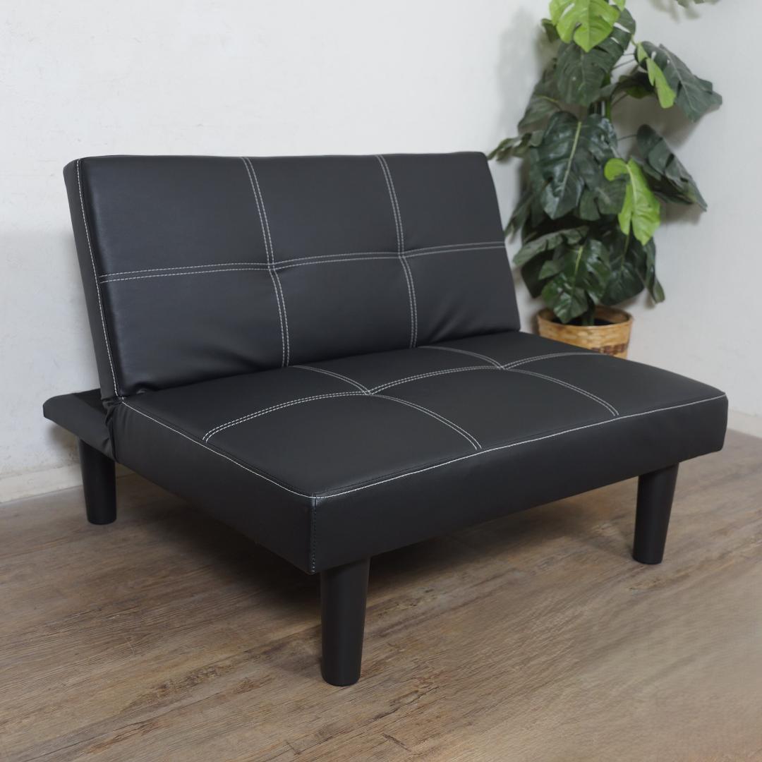 【新品】レザー張り リクライニングソファ　シンプル スタイリッシュ　アウトレット