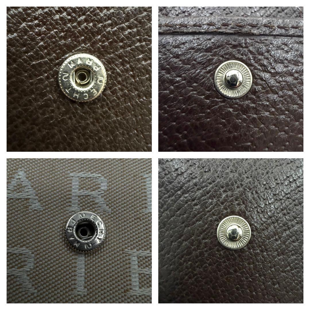 極美品　BVLGARI 二つ折り財布 ベージュ　ロゴマニア　ロゴ入り　イタリア製