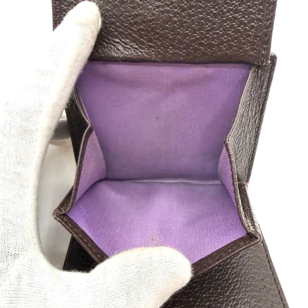 極美品　BVLGARI 二つ折り財布 ベージュ　ロゴマニア　ロゴ入り　イタリア製