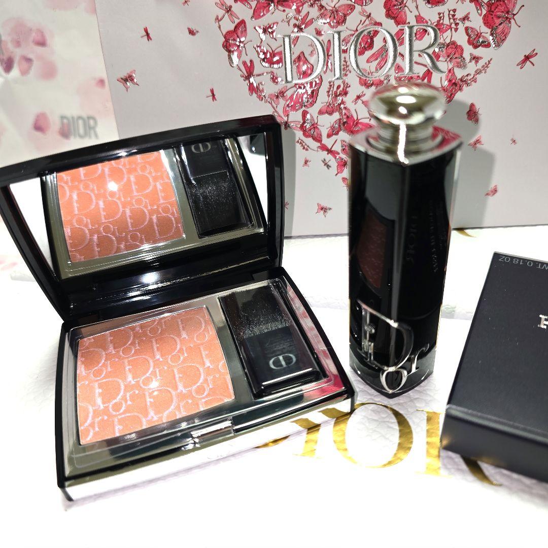 ココロ♡様♥Diorルージュブラッシュ 748+アディクトリップ121伊勢丹限定