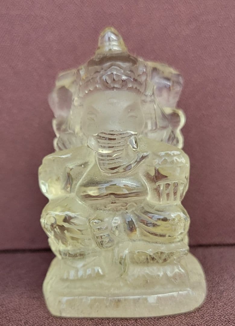！！希少！！霊峰ヒマラヤ産シトリン　ガネーシャ像