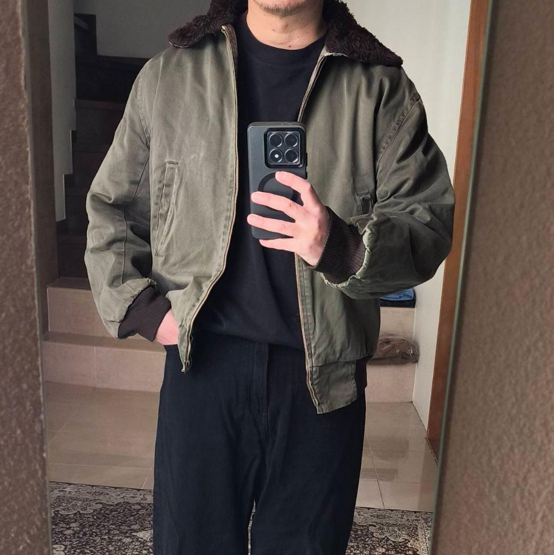 60s フランス製　ボア フライトジャケット　AILEEジッパー　N-1