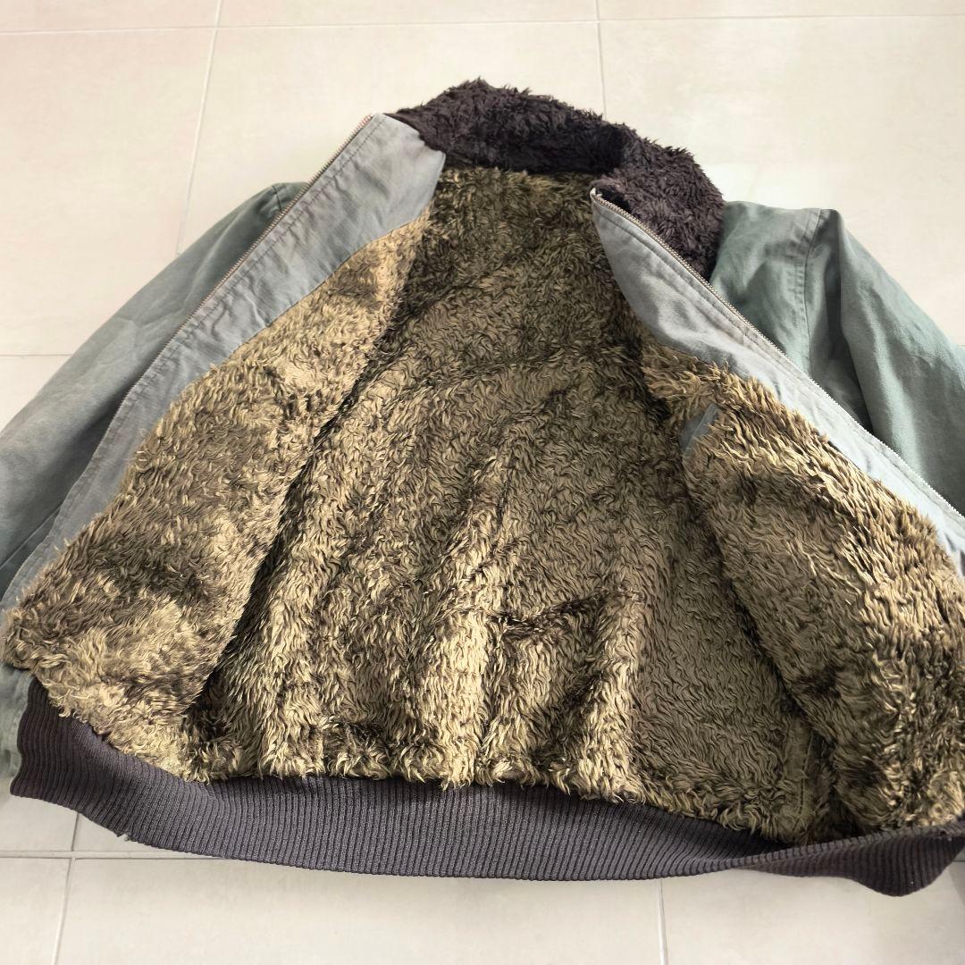 60s フランス製　ボア フライトジャケット　AILEEジッパー　N-1