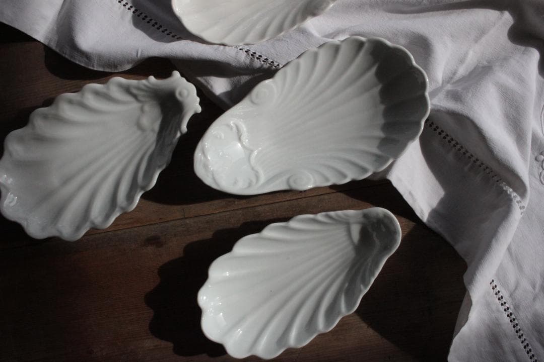 【H】シェル型ラヴィエプレート/フランスアンティーク食器