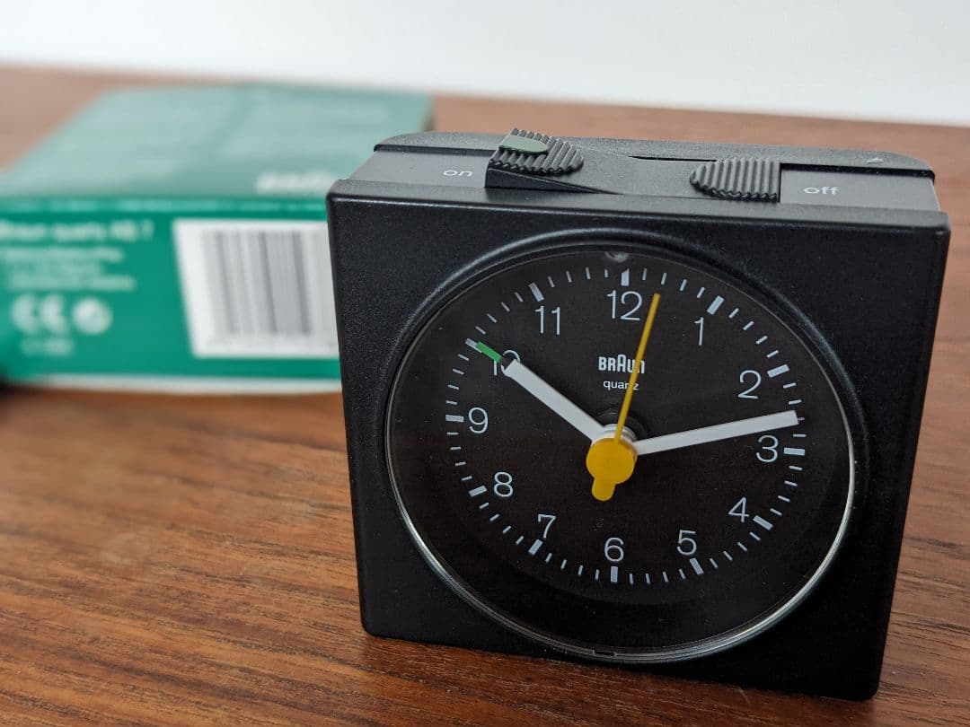 値下げ！ 未使用　Braun　ブラウン　アラーム付きクロック